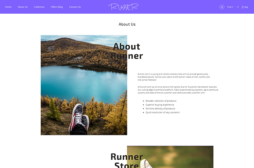Runner - Theme - Zarathemes